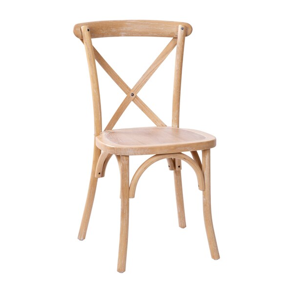 Flash Furniture Advantage Driftwood X-Back Chair X-BACK-DRIFT - main